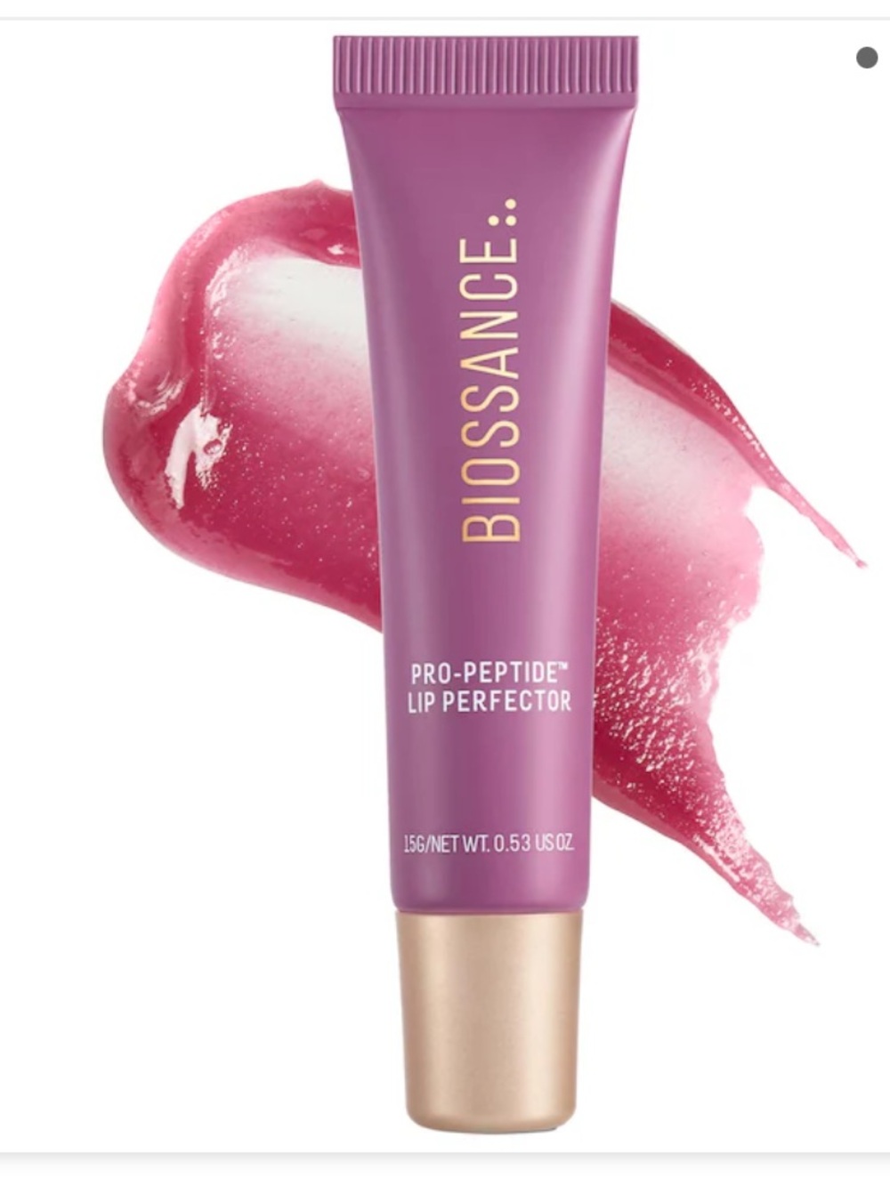 Biossance supernova pro peptide lip perfector treatment gloss